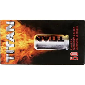 Příslušenství pro sportovní střelbu Startovací náboje 9mm pistole 50ks Perfecta Titan