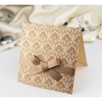 Goldpress Přání svatební s mašličkou