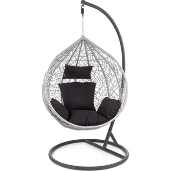 IWHOME Závěsné křeslo IBIZA 2 šedá/antracit IWH-10190039