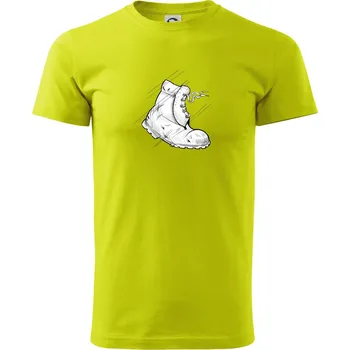 Boty do nepohody - Klasické pánské triko vyšší gramáže - L ( Limetková )