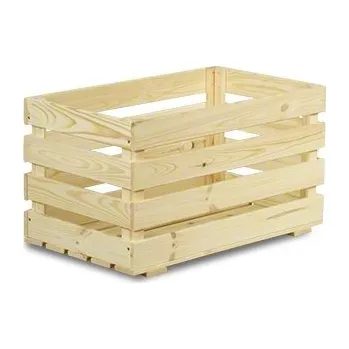 Úložný box Dřevěná bedýnka B-08 64x38x36 - Borovice