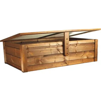 Vyvýšený záhon Pařeniště na vyvýšený záhon 92 x 57 x 29 cm kaštan