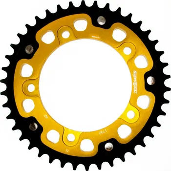 Řetězová sada pro motocykl Rozeta SUPERSPROX STEALTH RST-1792:42-GLD zlatá 42 zubů, 525