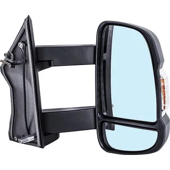 Autodíl ACI zrcátko pro PEUGEOT Boxer 06- man. ovl. s blikačem (pro bílou žárovku) dlouhé rameno (190 mm) P