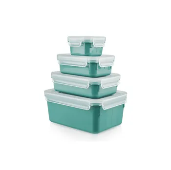Dóza na potraviny Dózy Tefal Master Seal Color N1031010 set 4 ks zelená