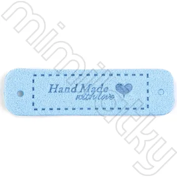 Nášivka Nášivka handmade srdíčko koženka modrá