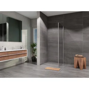 Lansanit Boční stěna Tadao SPD 800, chrom/čiré sklo