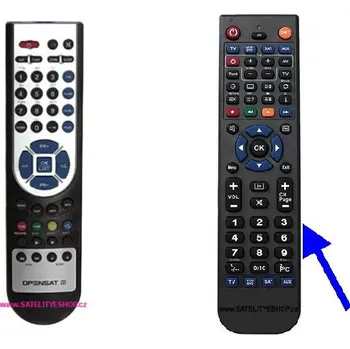 Náhradní dálkový ovladač Opensat 4000 HD PVR , 4000HDPVR