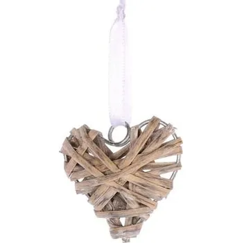 Party dekorace Srdíčko pedig malé 5 cm - našedlé