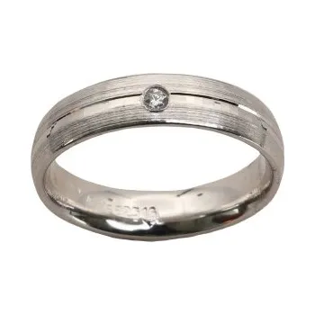 Prsten Stříbrný snubní prsten