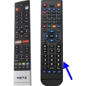 Dálkový ovladač Metz 55G2A52B dálkový ovladač náhradní