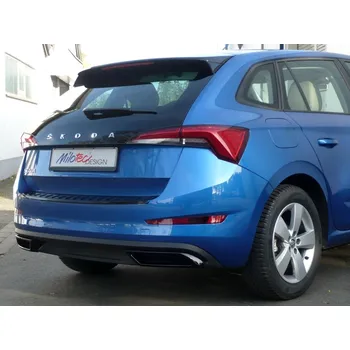 Tuning Dummy - koncovky výfuku (ABS - černý lesklý "klavírlak") Škoda Scala | Milotec