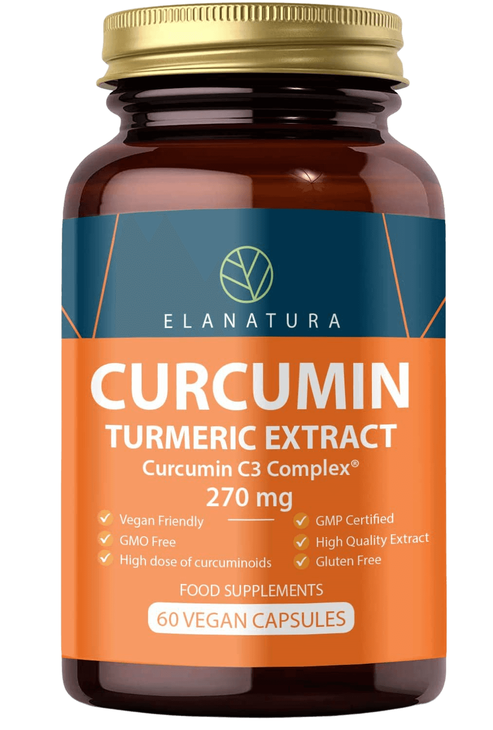 Elanatura Curcumin C3 Complex extrakt z kurkumy 270 mg 60 cps - Zbozi.cz