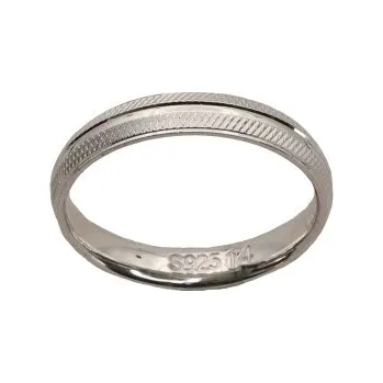 Prsten Stříbrný snubní prsten