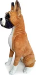 Plyšový sedící pes boxer 64 cm