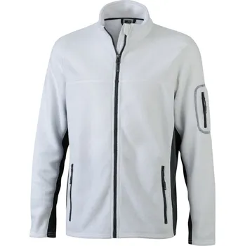 Pánská mikina Daiber Pánská pracovní fleecová mikina Workwear Strong JN842 Barva: Bílá - Carbon, Velikost: M