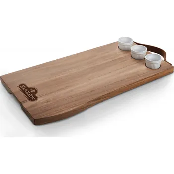 Kuchyňské prkénko Napoleon Servírovací prkénko s keramickými miskami