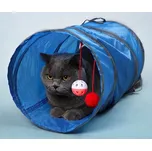 Tunel pro kočky 47 x 25 cm modrý