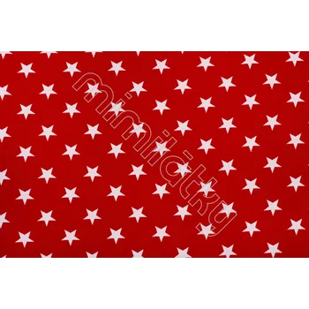 Hvězdy 4cm na červené úplet