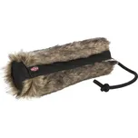 Tréninkový pešek - srst, plyš/polyester 6 x 20 cm, imitace králičí srst černá