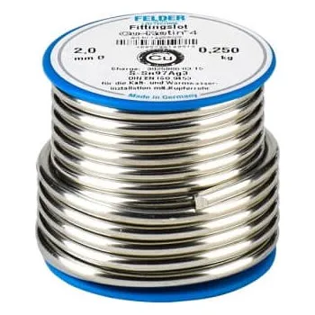 FELDER Cu Pájka S-Sn97Cu3 (měkké pájení) Průměr: 2 mm, Váha: 250 g