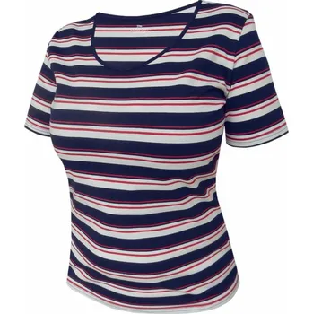 Dámské tričko Dámské tričko, krátký rukáv KIMULA 801 tm.modrá/proužek XL