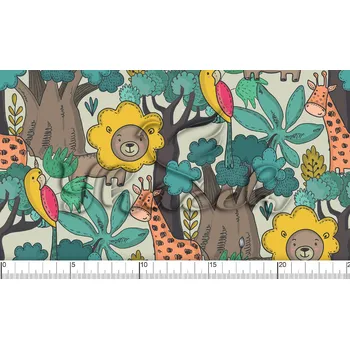 Zakázkový tisk, softshell, kočárkovina... Pohádkový les Látky k tisku: Softshell letní