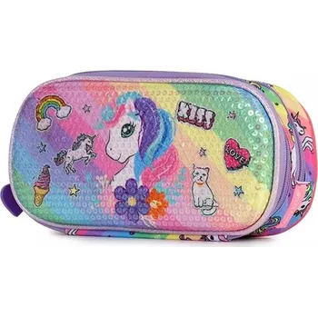 Miko dívčí holografický penál s jednorožcem 1,4L Miko JMP092