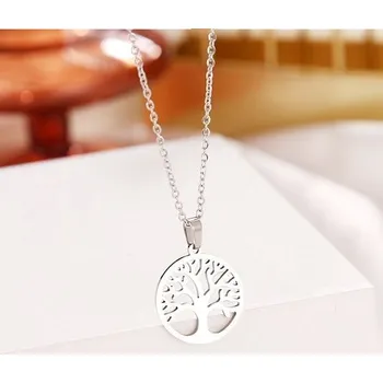 Náhrdelník ocelový řetízek strom života
