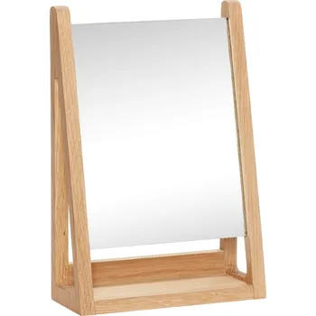 Hübsch Point Oak 880502F 22 x 32 cm Natural Kosmetické zrcátko Hübsch Point Oak 880502F 22 x 32 cm Natural