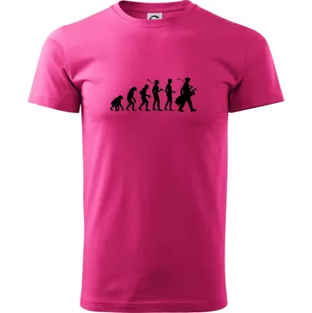 Pánská móda Evoluce golf - Muž - Klasické pánské triko vyšší gramáže - L ( Purpurová )