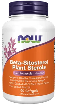 Přírodní produkt Now Foods Beta-Sitosterol Plant Sterols 90 cps.