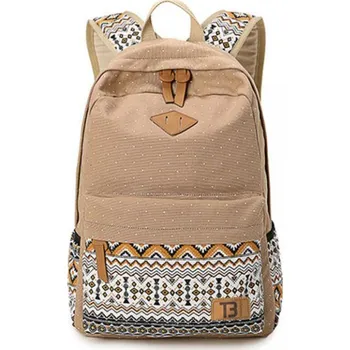 Městský batoh Topbags Canvas Paterrn 16 l béžový