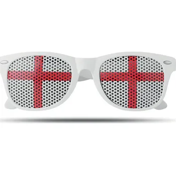 Plážová taška Sluneční brýle s vlajkami Flag fun, slonovinová