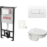 Cenově zvýhodněný závěsný WC set Alca do lehkých stěn / předstěnová montáž + WC Ceramia S-Line Pro SIKOASP4