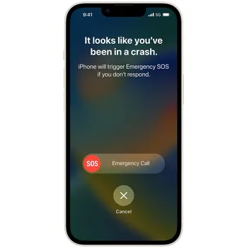 Apple iPhone 14 Plus detekce autonehody