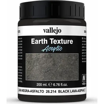 Modelářská barva Vallejo: Textur Black Lava