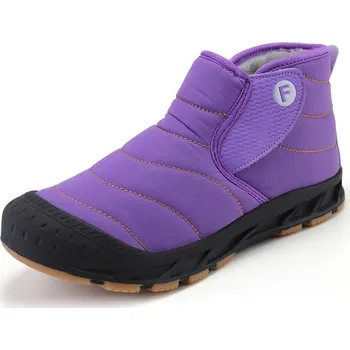 Pánská obuv Pánské sněhové boty prošívané zimní sněhule Barva: Fialová, Velikost: 40