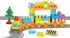 ostatní stavebnice Wader Toys Baby Blocks Train Set 89 dílků