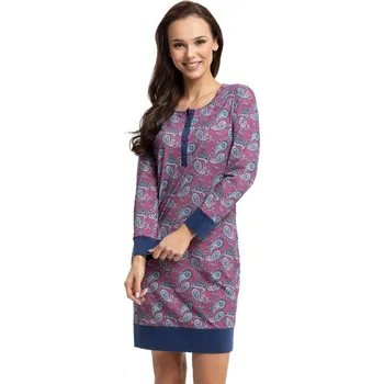 Dámské noční prádlo Dámská noční košile Luna 117 4XL Červená