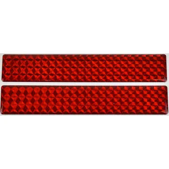 Carvin Samolepící odrazka obdélníková - 140x25mm červená 2ks