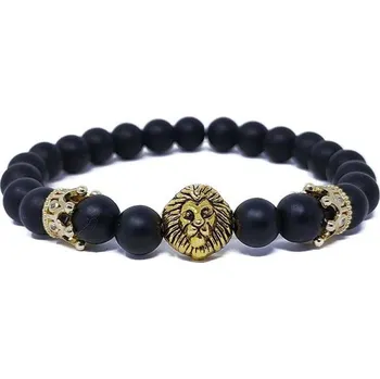 Náramek Náramek černý onyx se znakem lva