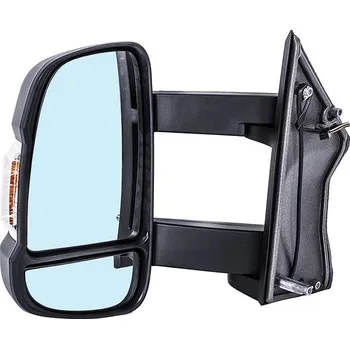 Autodíl ACI zrcátko pro PEUGEOT Boxer 06- man. ovl. s blikačem (pro bílou žárovku) dlouhé rameno (190 mm) L