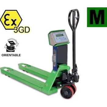 Paletový vozík Paletový vozík s váhou DINI ARGEO TPWX3GDM, 2000kg / 0,5-1kg, EU ověření