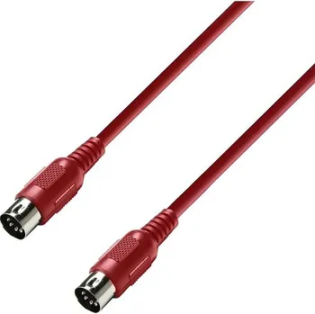 Datový kabel Adam Hall 3 STAR MIDI 0075 RED
