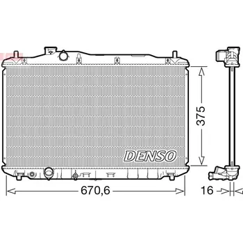 Chladič motoru Chladič, chlazení motoru DENSO DRM40105