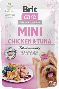Krmivo pro psa Brit Care Dog Mini Chicken/Tuna Fllets in gravy 85 g