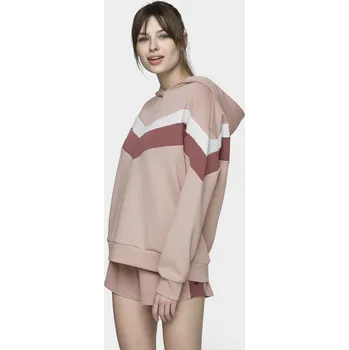 Dámská mikina 4F H4L21-BLD020 LIGHT PINK Dámská mikina US XXL