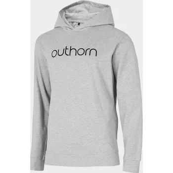 Pánská mikina Outhorn HOL22-BLM602 WARM LIGHT GREY MELANGE Pánská mikina US M HOL22-BLM602 LIGHT GREY MEL