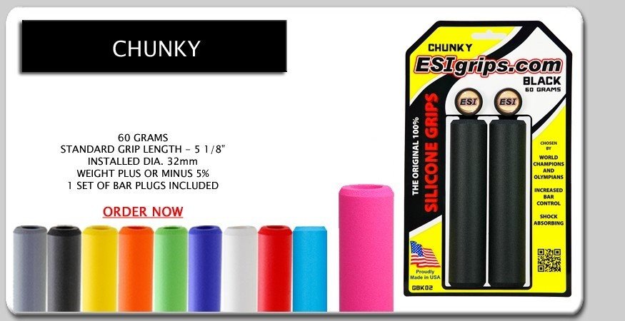 Gripy ESIgrips Chunky - Bílá